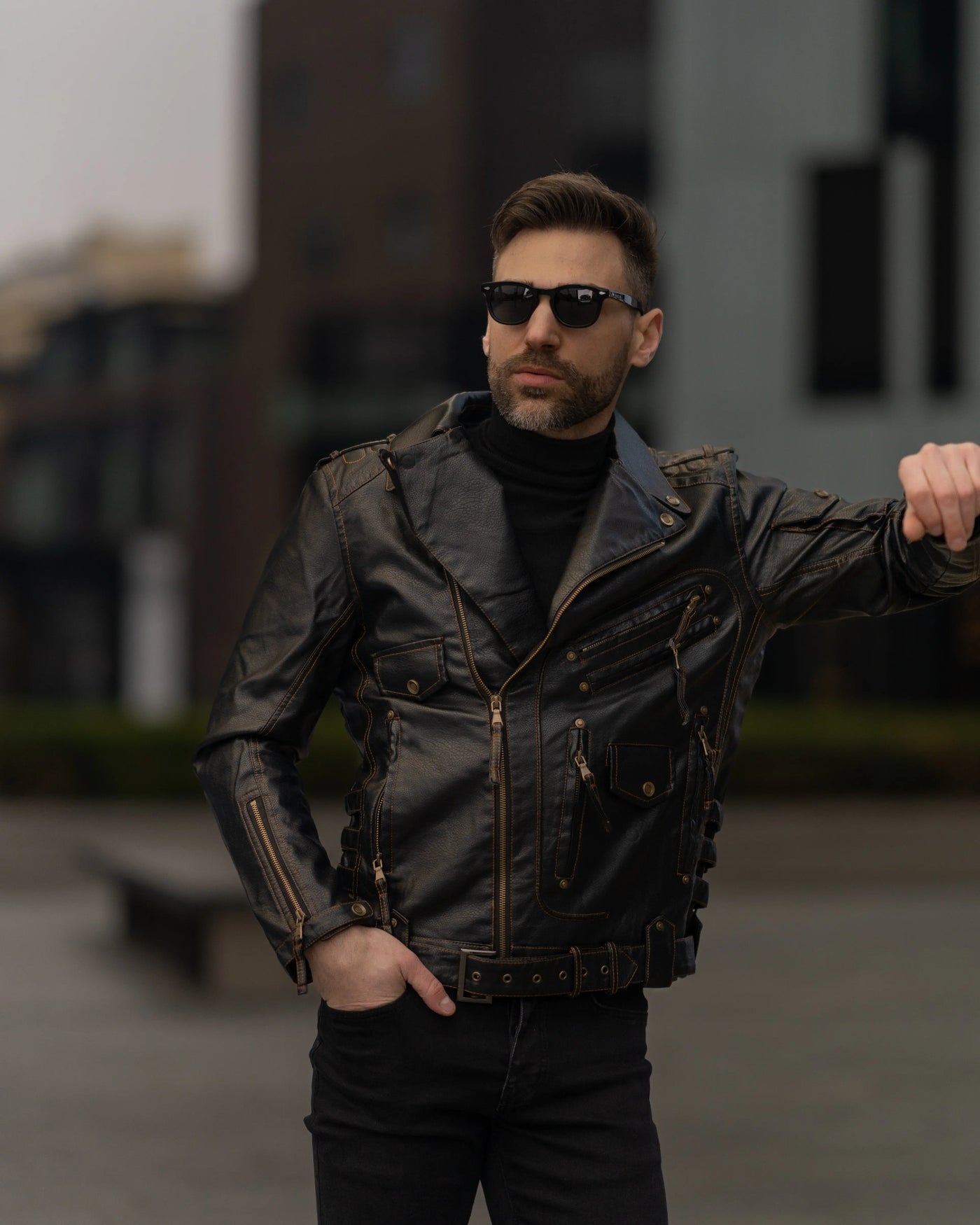 'Rider' Leather Jacket King Amsterdam